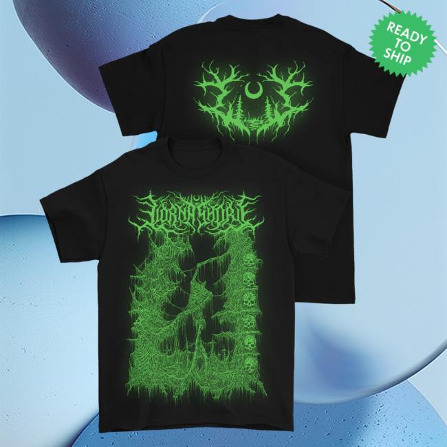 Official Lorna Shore Store Merch Lorna Shore Logo Green Shirts Black LornaShore
