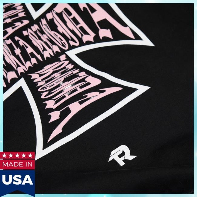 Official Fuerza Regida Merch Store Pink Chopper - Hoodies Black