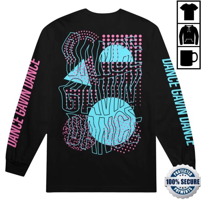 Official Dance Gavin Dance Merch Abstract - Black LS T Shirt DanceGavinDance
