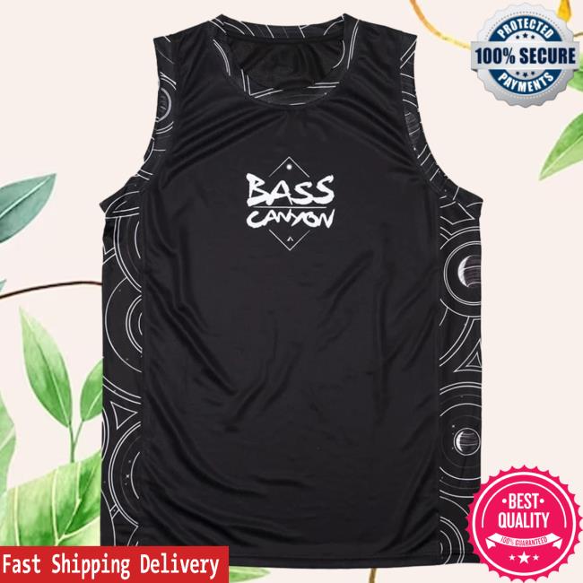 Official Excision Merch Bass Canyon Planets Basketball Jersey Tank T-Shirt Black/White