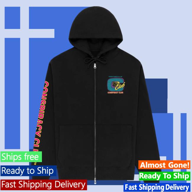 Shane Dawson Apparel Clothing Store Shop Everything Is A Lie Black Zip Up Pullover Sweatshirt Shanedawson Merch