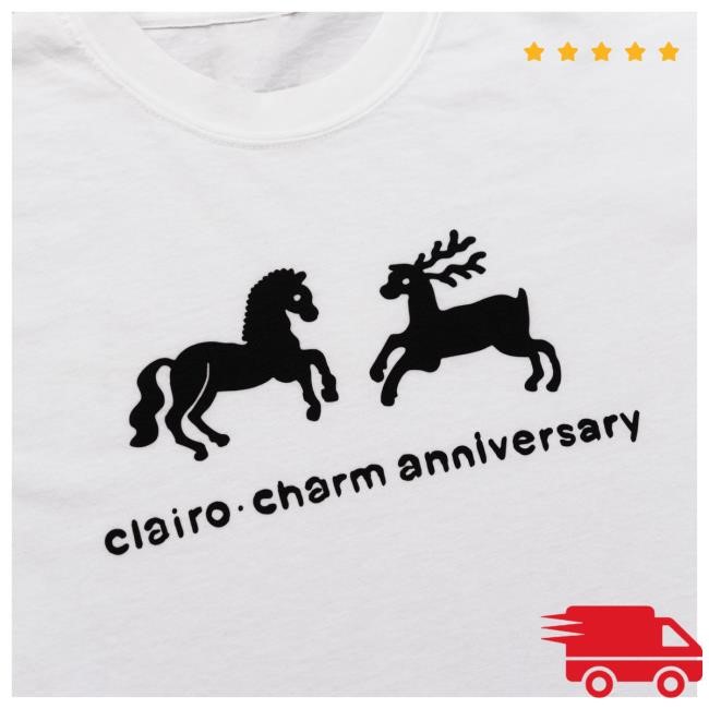 Official Clairo Merch Store Clairo Charm Wildlife T Shirt (White)