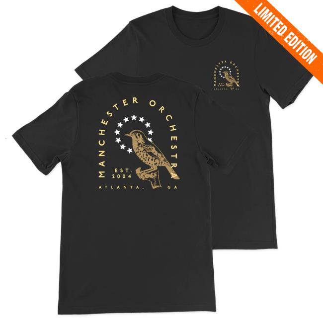Manchester Orchestra Merch Store Black Bird New T Shirt