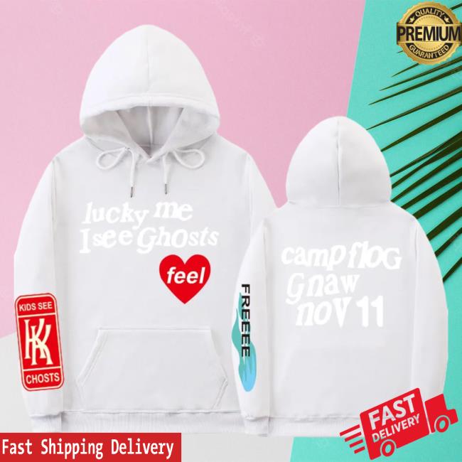 Official Kanye West Merch Store Shop Kanye West I See Ghosts White Popover Hoodie KanyeWest Apparel Clothing