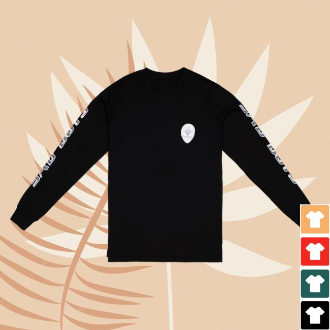 Official Year0001 Shop Year0001 Yung Lean / Alien LS Tee / Black (Uk Tour 2022 Edition)