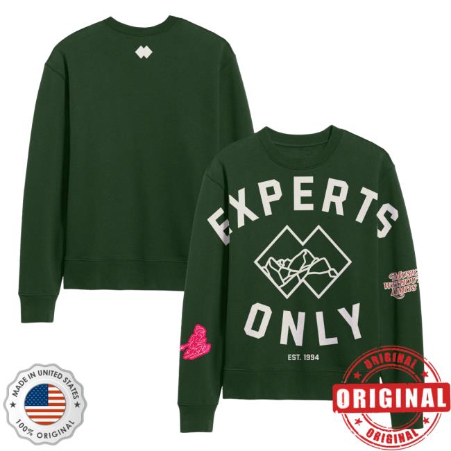 Experts Only Green Ski Sweatshirts