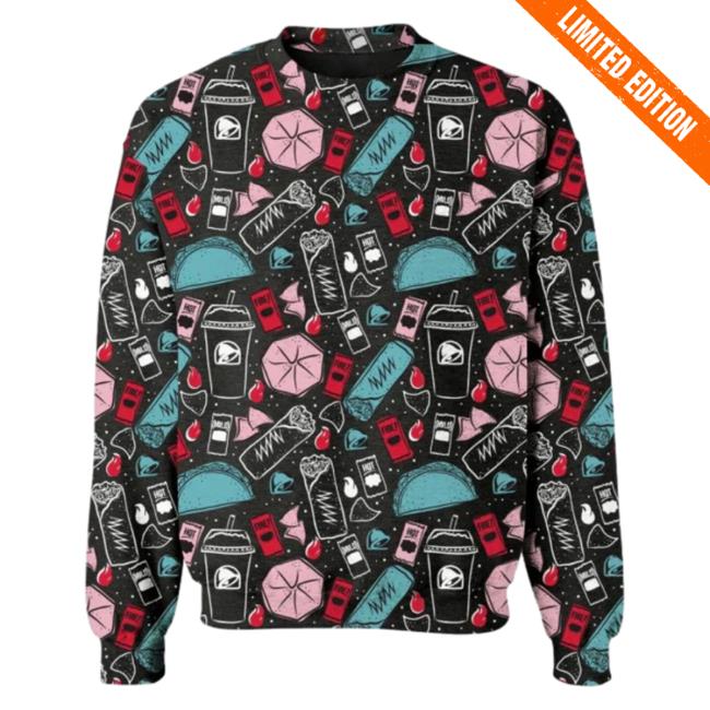 Official Taco Bell Apparel Clothing Store Shop Taco Bell Cravings Hooded Sweatshirt Tacobell Merch