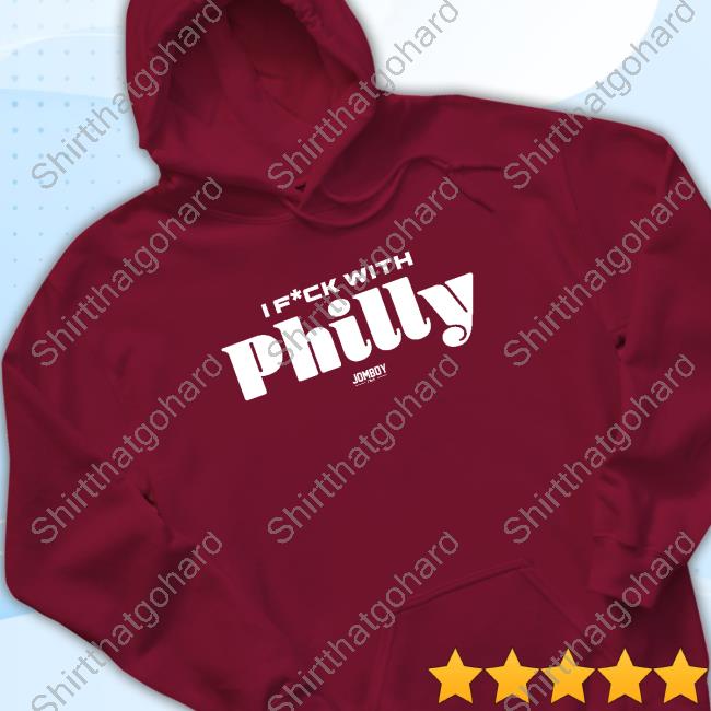 Jomboy Media I F*ck With Philly Long Sleeve Tee Maroon