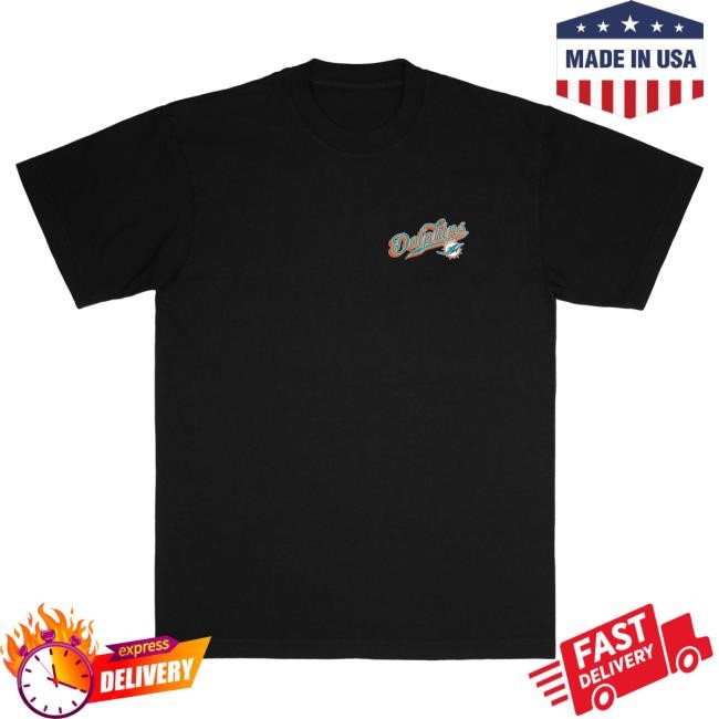 Unisex Miami Dolphins Born x Raised Black Pro Script T Shirt NFL Shop Store