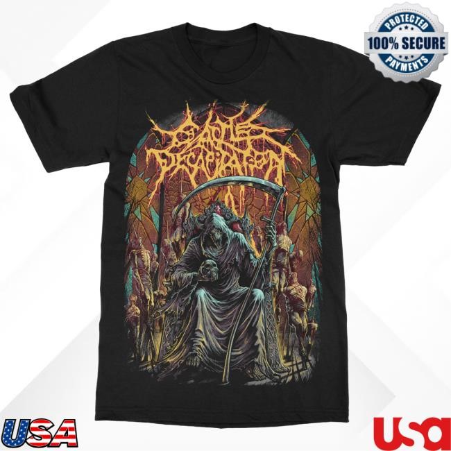 Official Indiemerchstore Cattle Decapitation "Death On Throne" Tee Indie Merch Store
