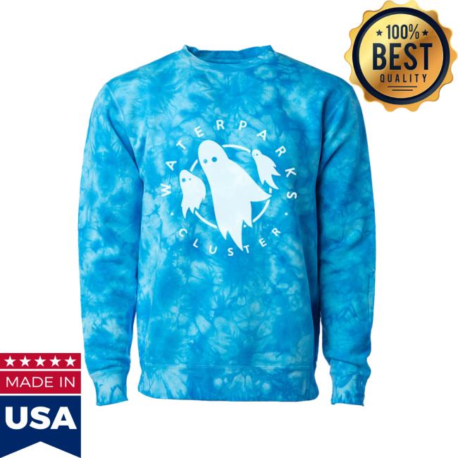 Official Waterparks Store Merch Cluster Ghosts Tie Dye Tee Shirt