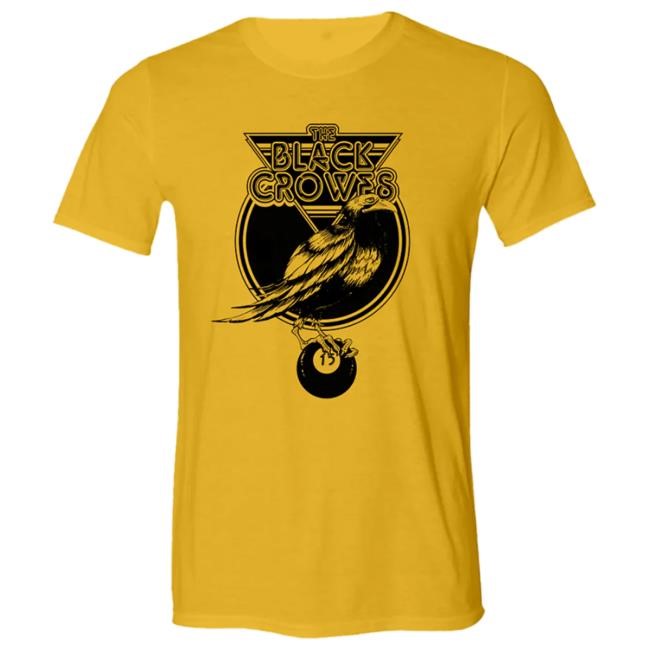 Official The Black Crowes 13 Ball Gold New Shirt TheBlackCrowes