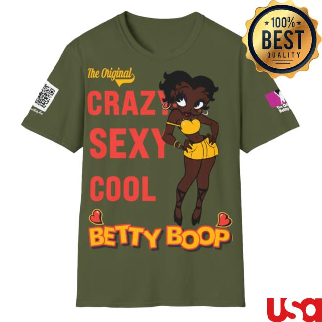 B1 Clothing Black Empowerment Clothing Store Betty Boop Crazy Sexy Cool T-Shirts Dark Chocolate