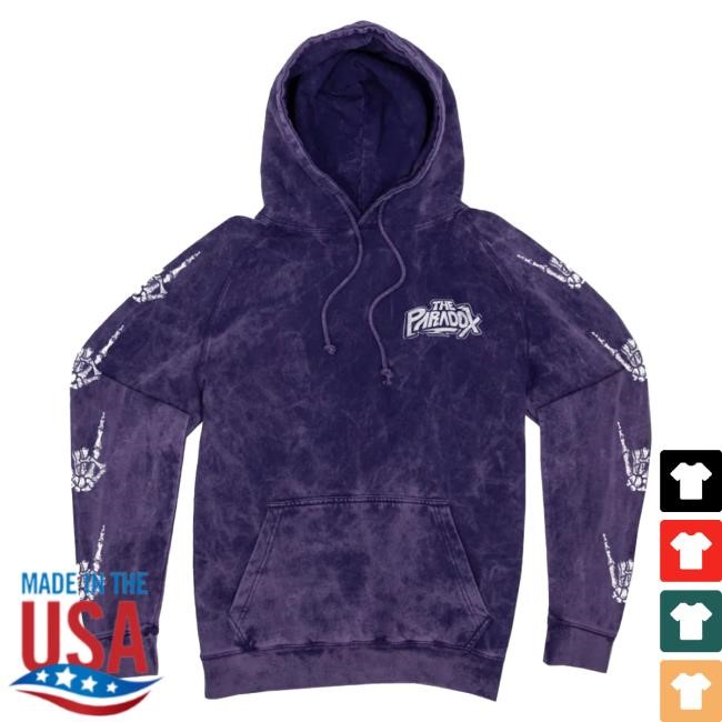 Official The Paradox Purple Acid Wash Hoodie