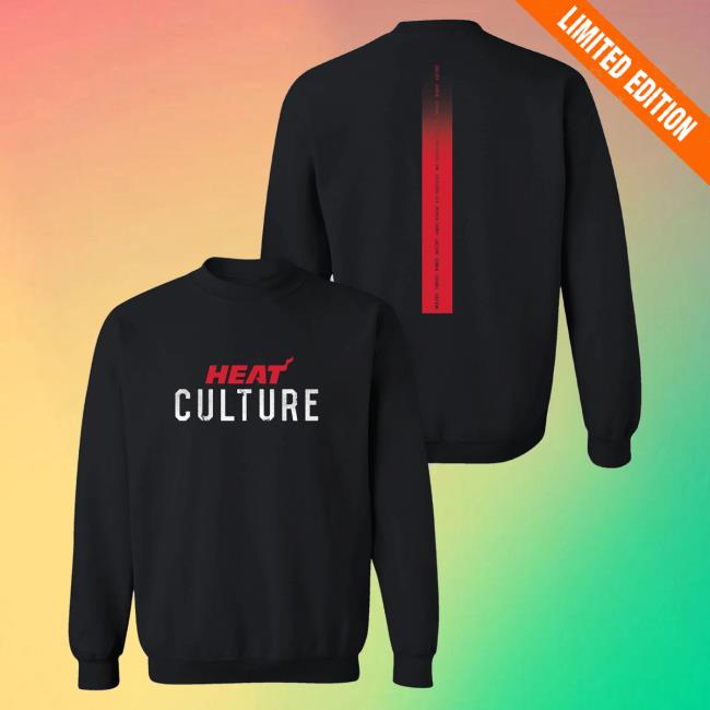 Official Miami Heat Shop Store Merch Heat Culture Wordmark Pullover Hoodie