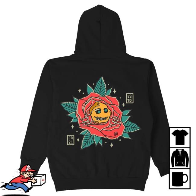 Official Sad Boyz Merch Store La Rosa Attractive Hoodie - Black