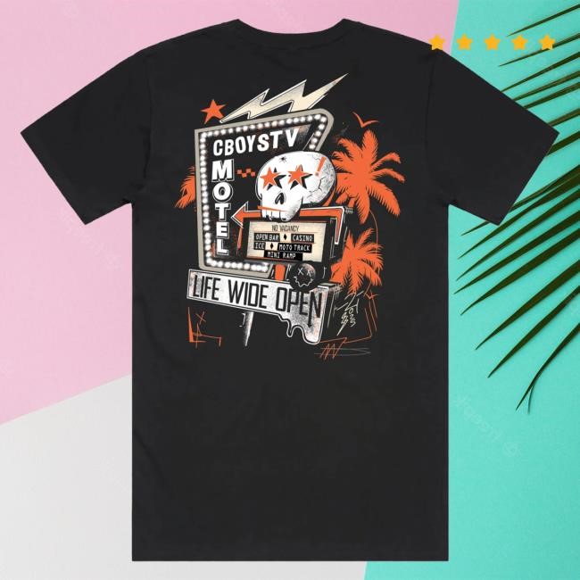 Official Cboystv Motel CBTV T Shirt - Cboys Tv