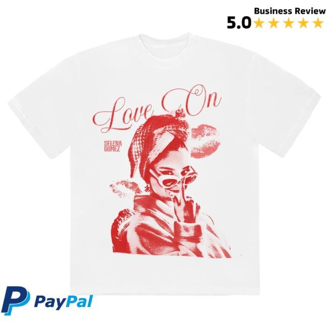 Official Selena Gomez Merch Store Shop Selena Gomez Love On Graphic Popover Shirt SelenaGomez