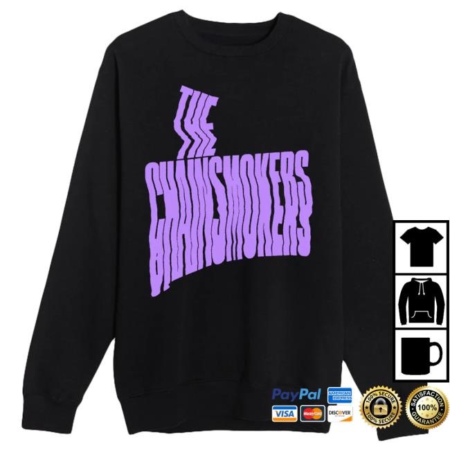 Official The Chainsmokers Merch The Chainsmokers "So Far So Good" Distorted Tees