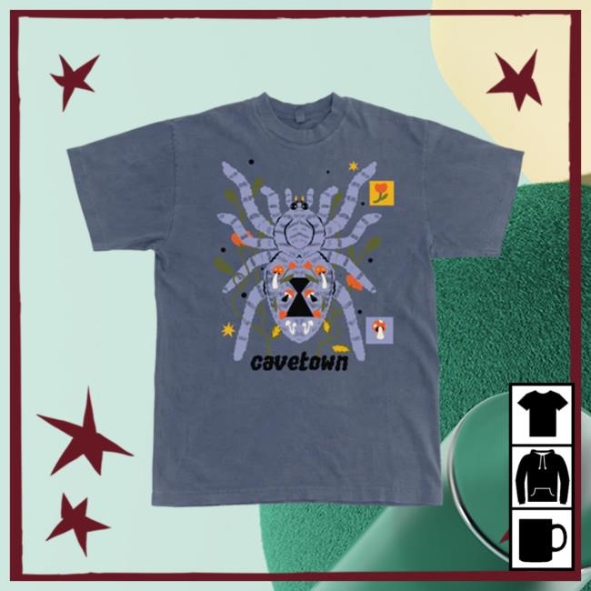 Official Cavetown Merch Floral Spider T-Shirts Cave Town