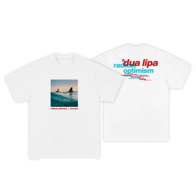 Dua Lipa Merch Store | Radical Optimism Tracklist Shirt New | Radical Optimism x Dua Lipa