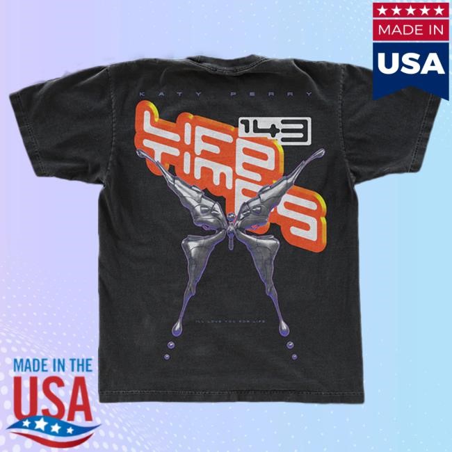 Official Katy Perry Merch Store Katy Perry Lifetimes Heart T Shirt - Black KatyPerry