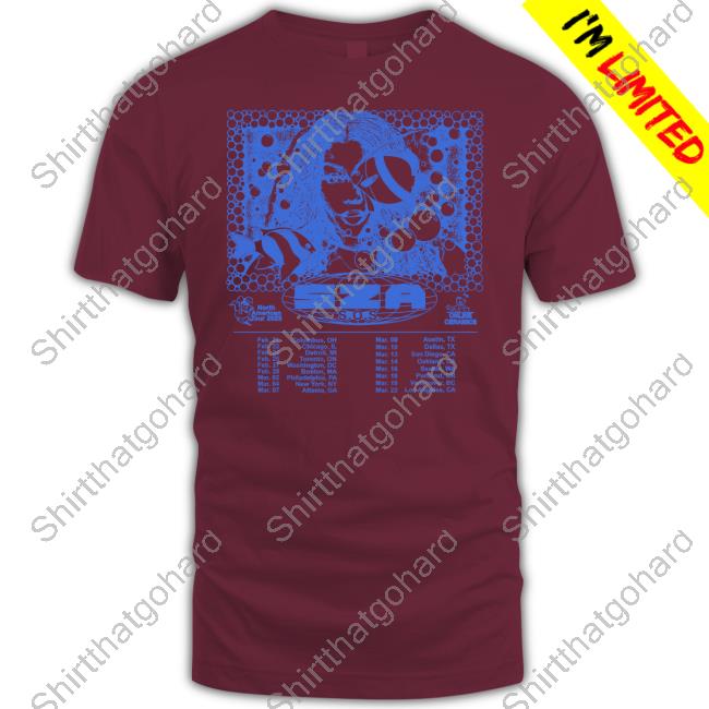 Sza Sos Tour Sza White Sos North America Tour T-Shirt