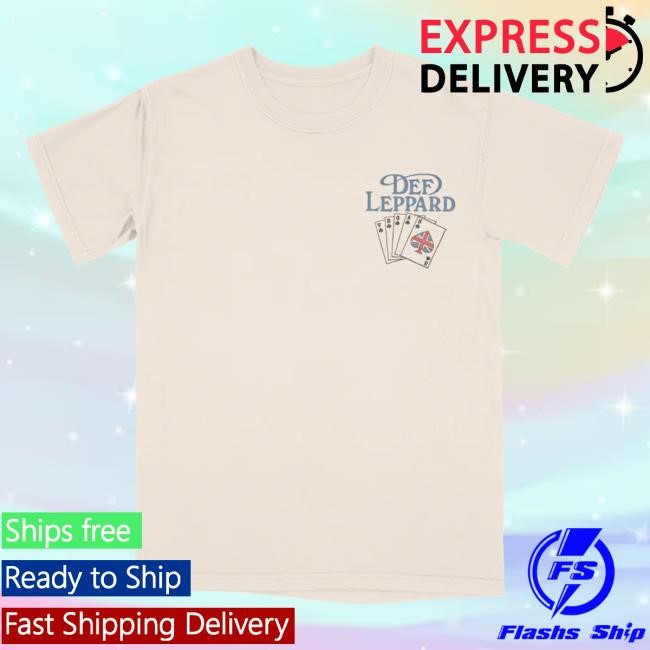 Vintage Vibe Def Leppard The Las Vegas Residency Card T-Shirt