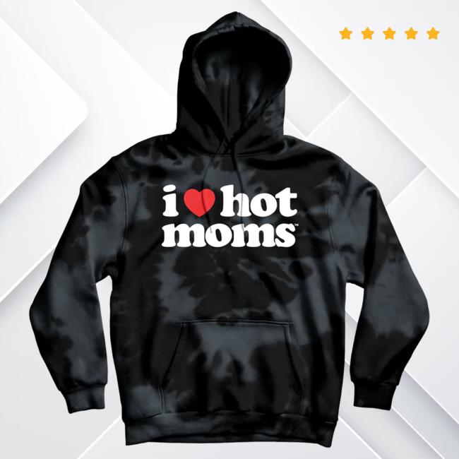 Danny Duncan Apparel Clothing Shop Store I Heart Hot Moms Black Tie Dye Sweatshirt Dannyduncan Merch