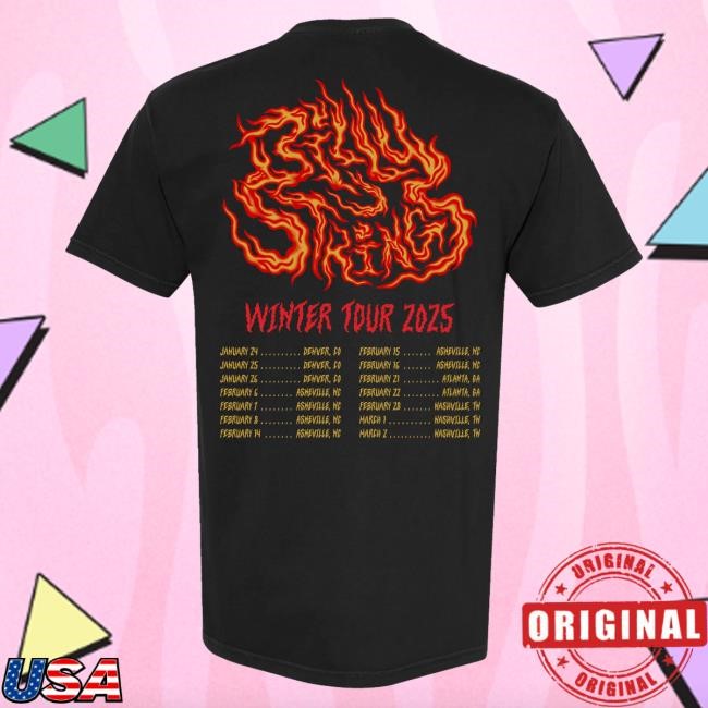 Billy Strings Merch Dragon Shirt with Dates (Sean Drennen)