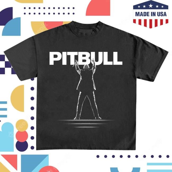 Official Pitbull Merch Store Pitbull Silhouette Tshirt