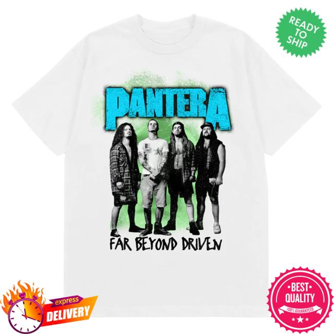 Official Pantera Merch Store Shop Pantera Far Beyond Driven White Tee
