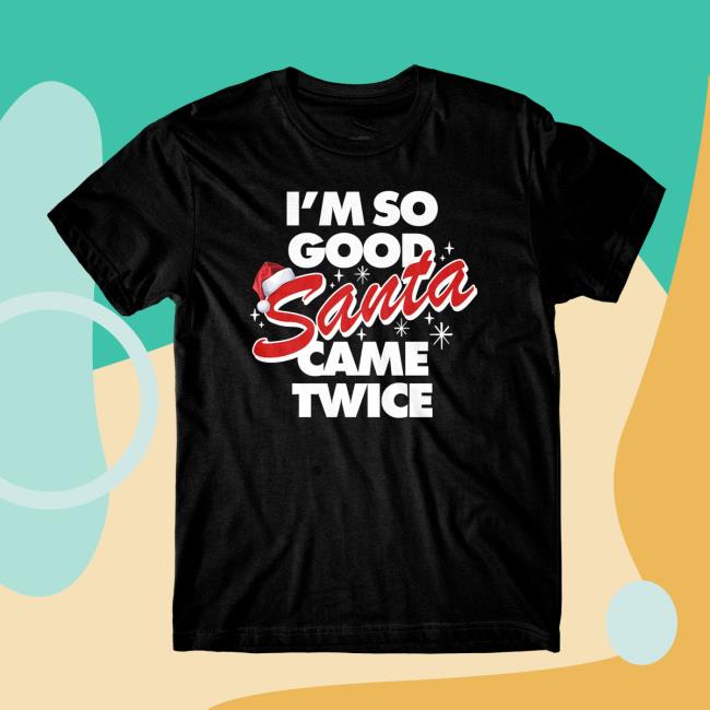 Official Danny Duncan Merch Santa Came Twice Black Tee