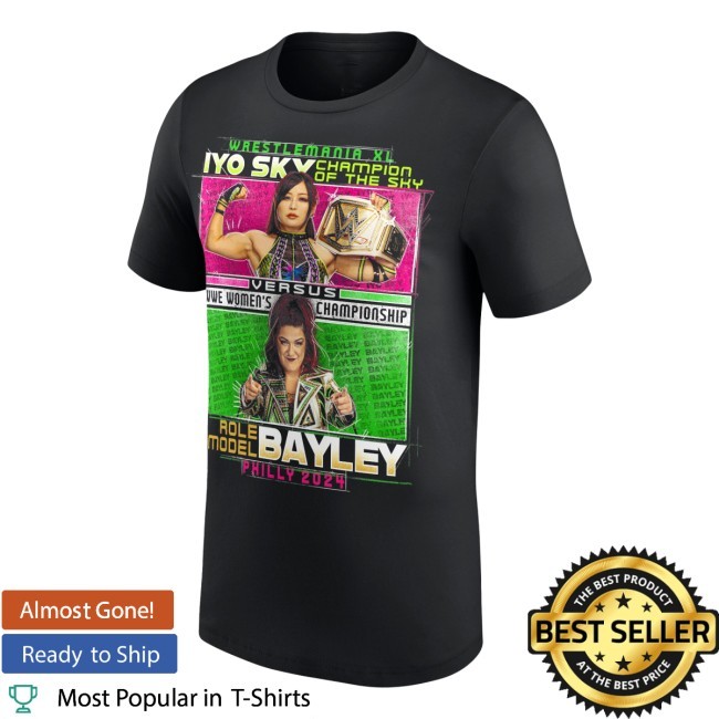Official Wrestlemania 40 Iyo Sky Vs. Bayley Tee Shirt
