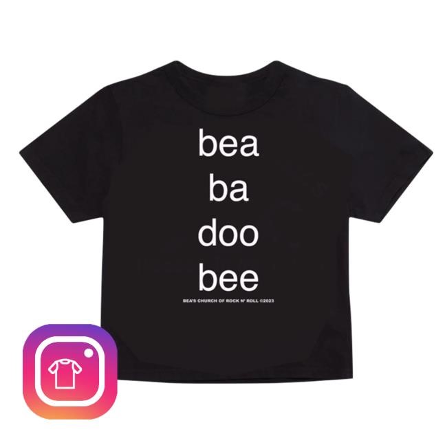 Beabadoobee Bea Black Tour T Shirt