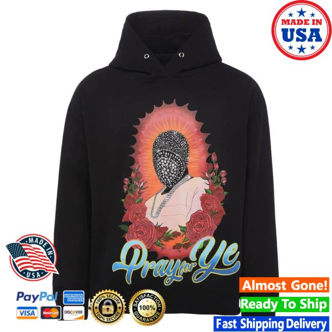 Official Fresh Society Homme + Femme "Pray For Ye" Black Hooded Sweatshirt