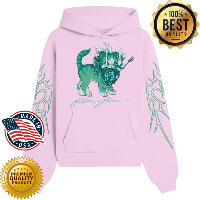 Official The Official Flim Flam Shop Merch Store – Flamingo Smitten Kitten Sweatshirts Light Pink