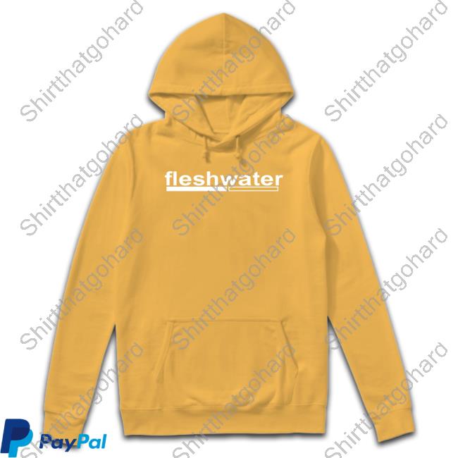 Fleshwater Merch Closed Casket Activities Fleshwater Gold Block Hoodie