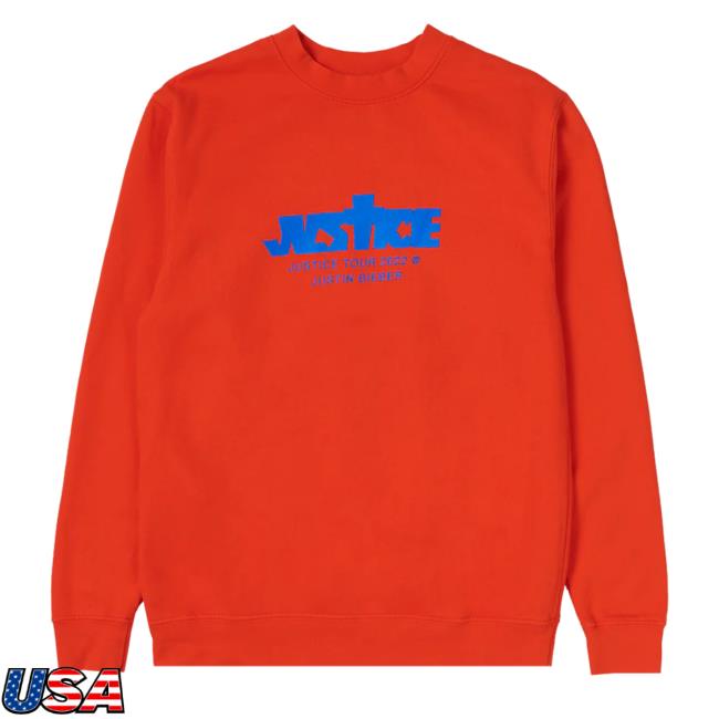 Justice Us & Canada Tour Orange Tee