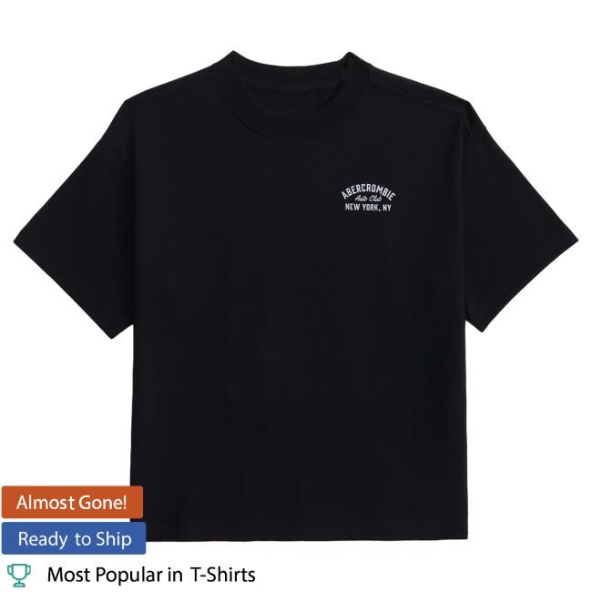 Official Abercrombie And Fitch imagery graphic logo Tees