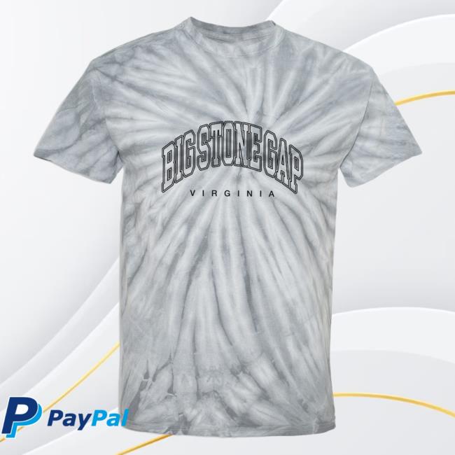 Official Hometown Apparel Clothing Merch Big Stone Gap Virginia Inline Tie-Dye Tshirt S - 5XL Tie Dye Silver