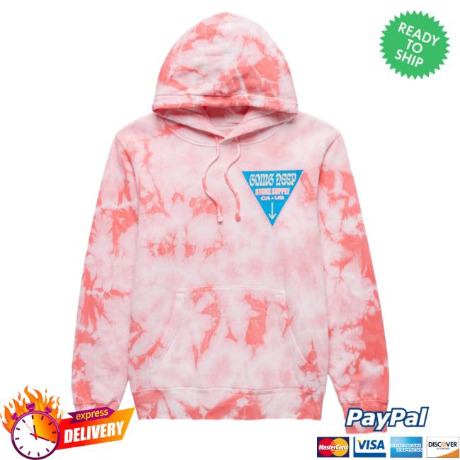 Official Chad And Jt Merch Going Deep Coral Tie-Dye Tee Shirt