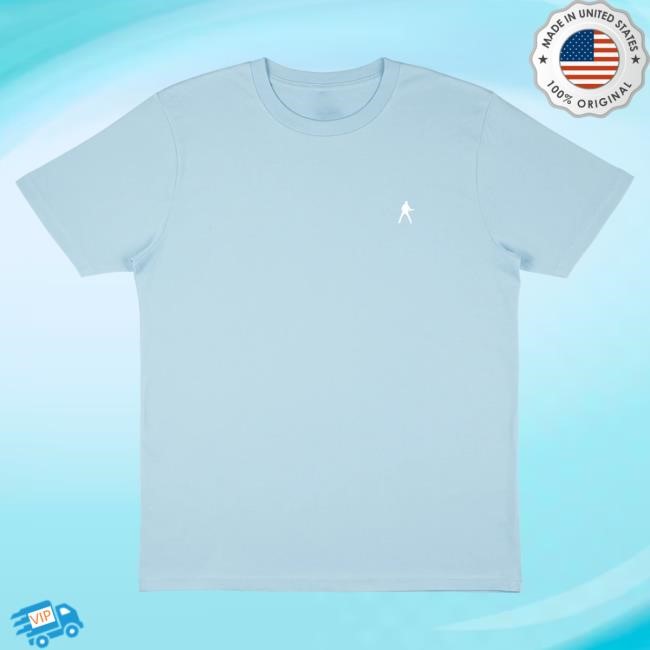 Official George Michael Merch Store George Michael Icon T-Shirts (Light Blue)
