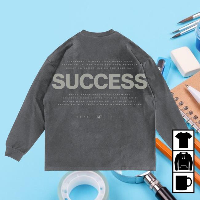 Official Nathan John Feuerstein Nf Merch Store Pepper Success Long Sleeve Tshirt Nf Real Music Shop