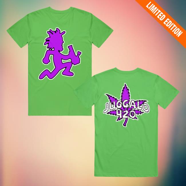 Icp Insane Clown Posse Bong Man Green Tee
