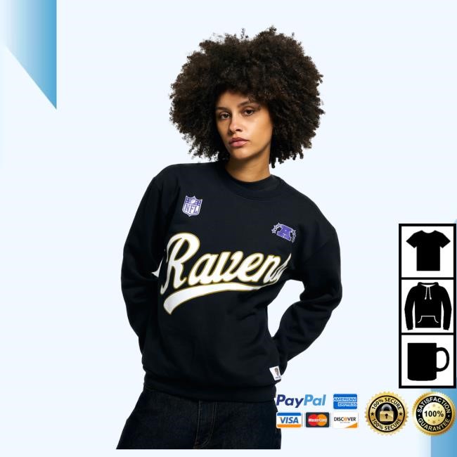 Official Golf Wang Merch Ravens Crewneck by Golf Wang x NFL
