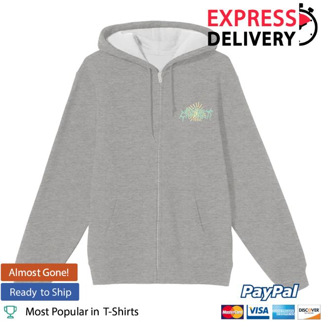 Official Jeremy Zucker Merch Crusher Logo Jeremy Zucker Zip Up Longsleeve