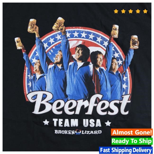 Official Hello Merch Broken Lizard Beerfest Team USA Shirt HelloMerch