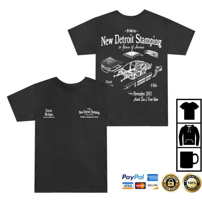 Eminem Merch 8 Mile New Detroit Stamping Sweatshirt