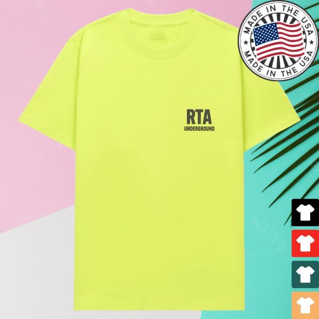 Official Rta Brand Liam T-Shirt Neon Rta Underground